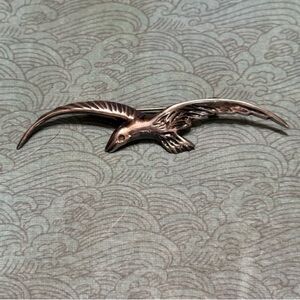 STERLING SILVER VINTAGE SEAGULL BROOCH